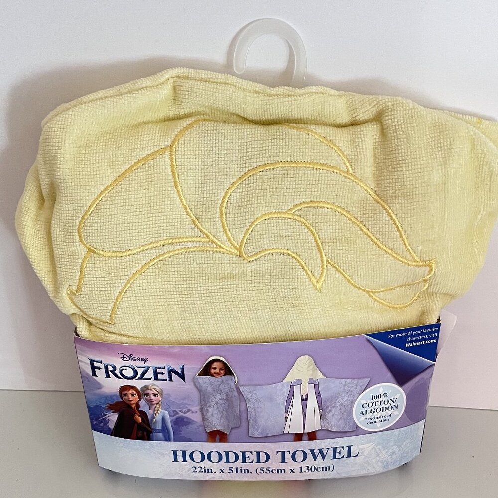 DISNEY FROZEN HOODED TOWEL 22"x51" 100% cotton - NWT